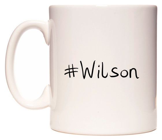 This mug features #Wilson