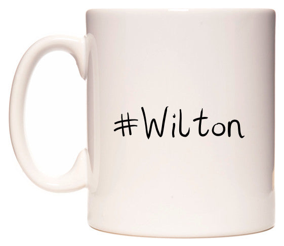 This mug features #Wilton