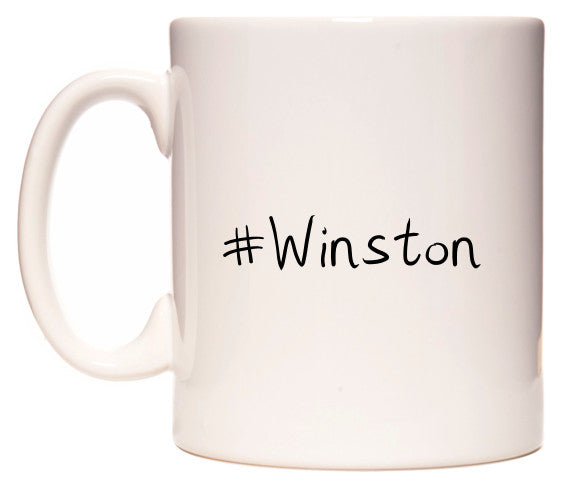 This mug features #Winston