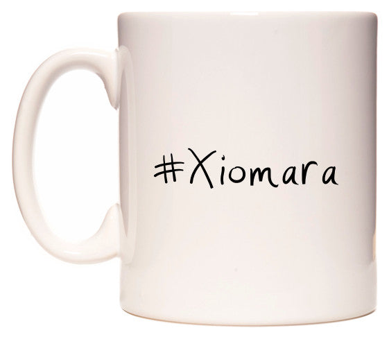 This mug features #Xiomara