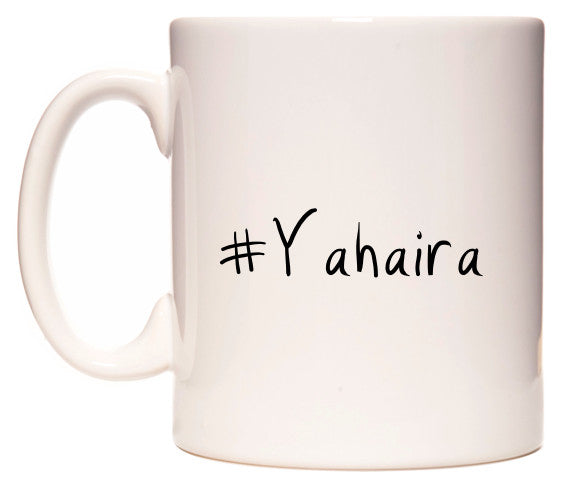 This mug features #Yahaira