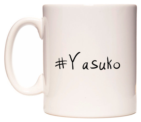 This mug features #Yasuko