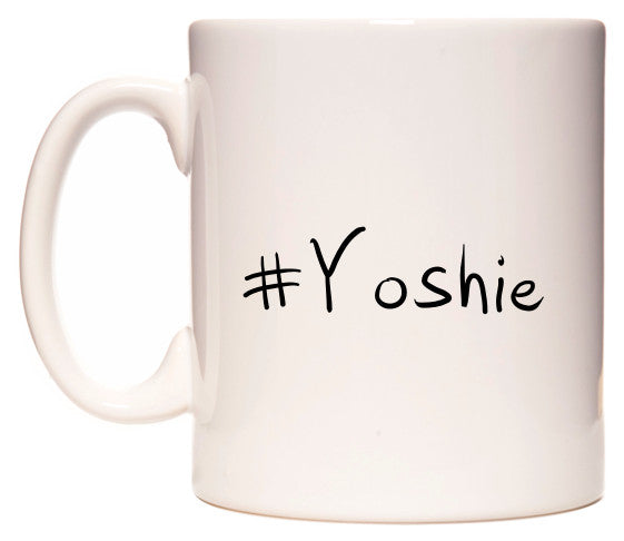 This mug features #Yoshie