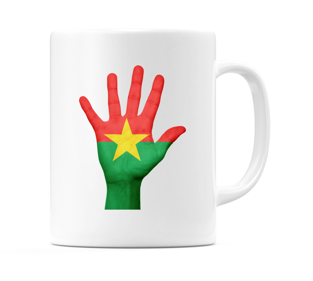 Burkina Faso Hand Flag Mug