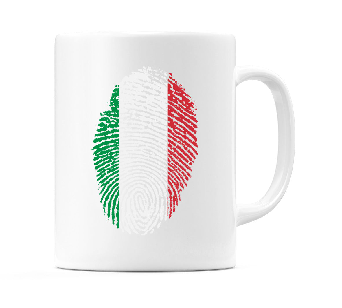 Italy Finger Print Flag Mug