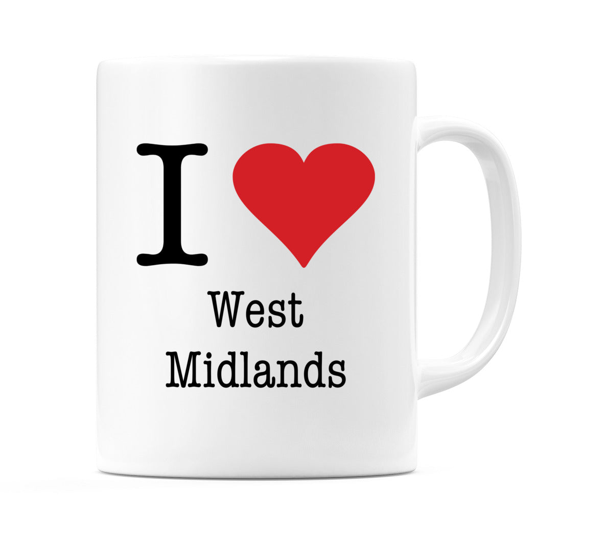 I Love West Midlands Mug