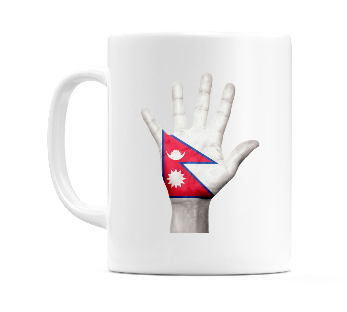 Nepal Hand Flag Mug