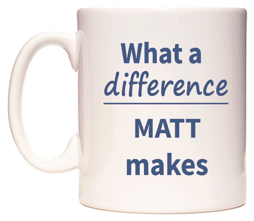 What a difference MATT makes Mug