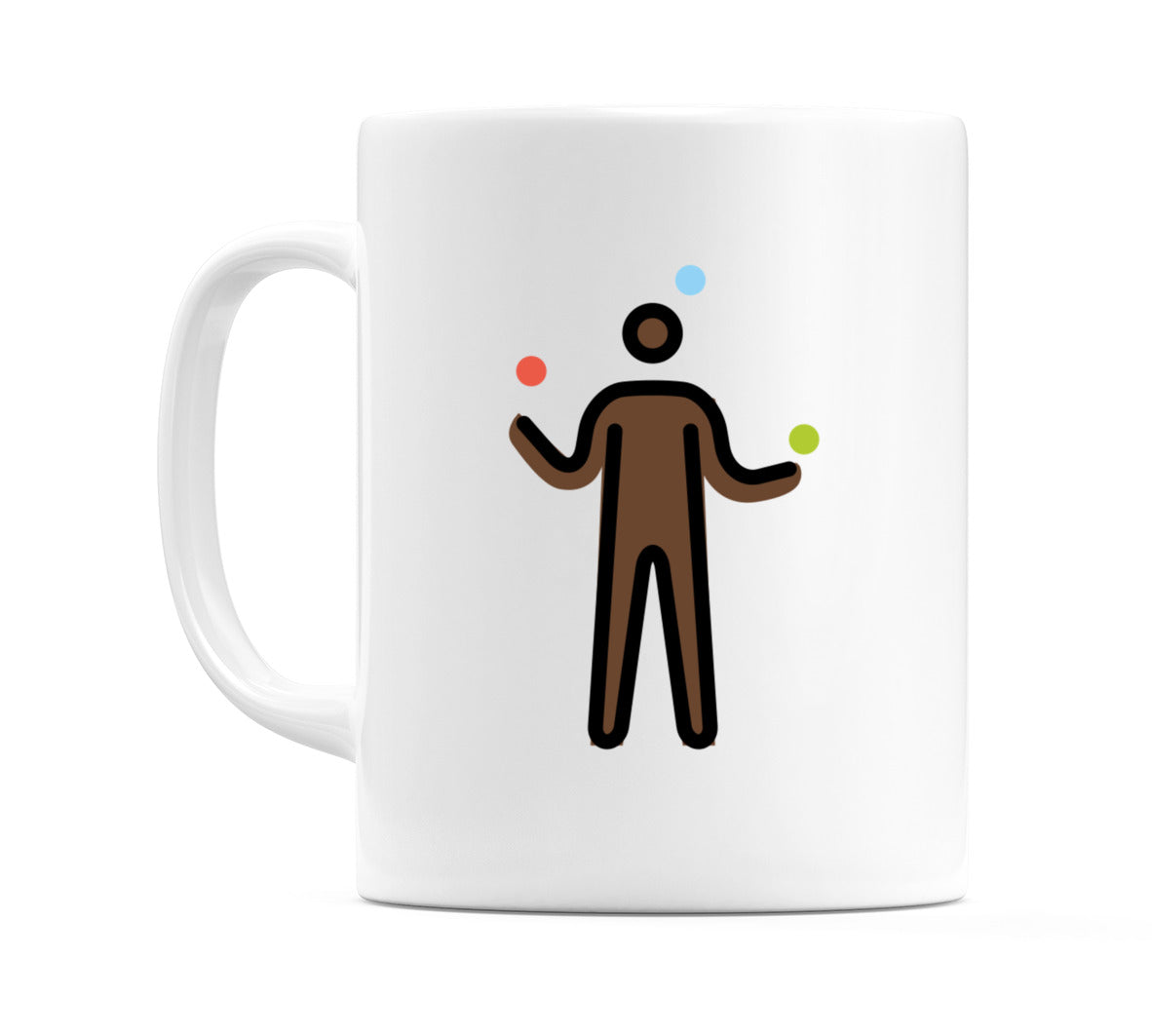 Person Juggling: Dark Skin Tone Emoji Mug