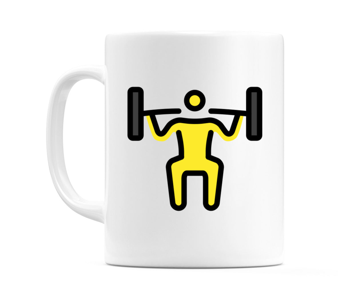 Person Lifting Weights Emoji Mug