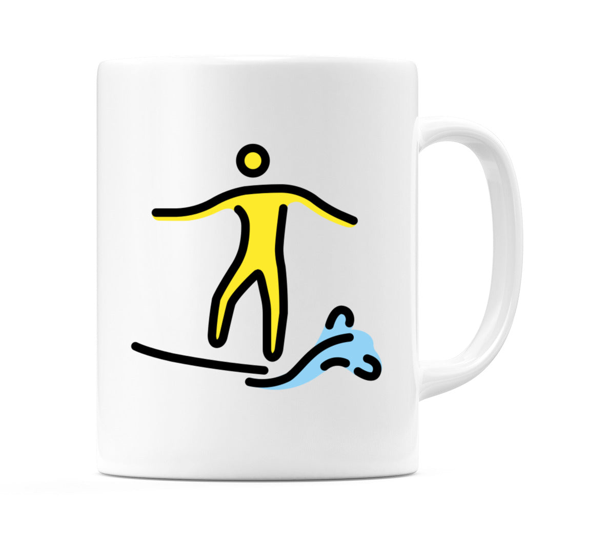 Male Surfing Emoji Mug