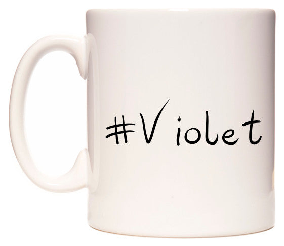 This mug features #Violet