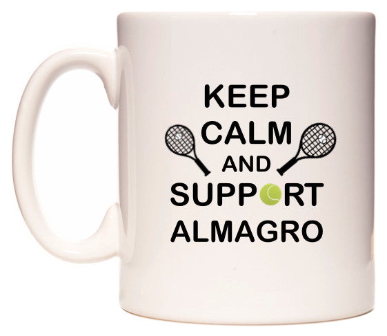 This mug features Keep Calm And Support Almagro