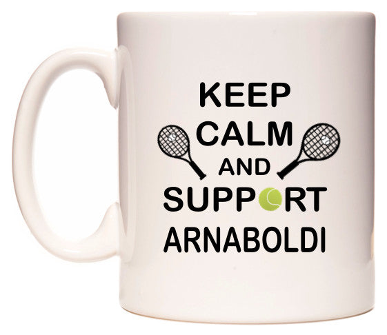 This mug features Keep Calm And Support Arnaboldi