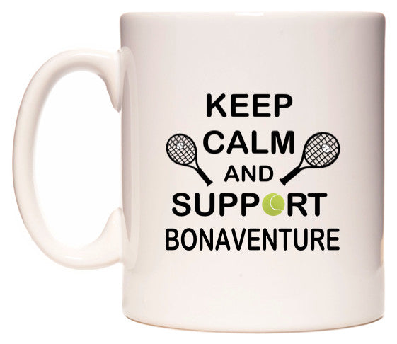 This mug features Keep Calm And Support Bonaventure