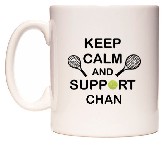 This mug features Keep Calm And Support Chan