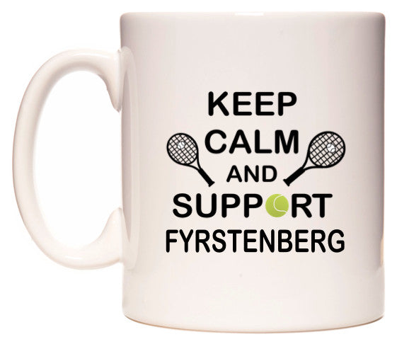 This mug features Keep Calm And Support Fyrstenberg