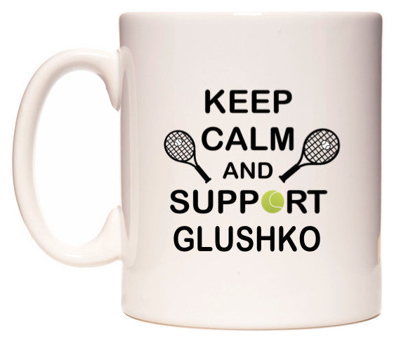 This mug features Keep Calm And Support Glushko