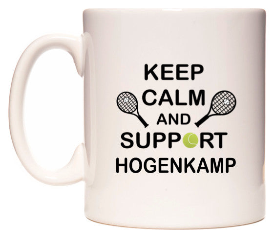 This mug features Keep Calm And Support Hogenkamp