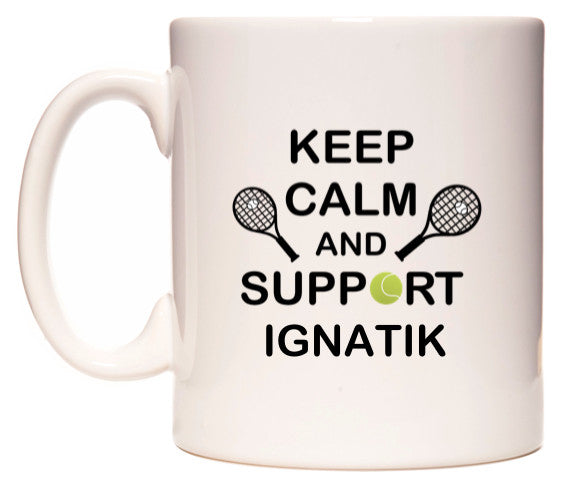 This mug features Keep Calm And Support Ignatik