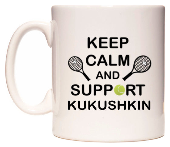This mug features Keep Calm And Support Kukushkin