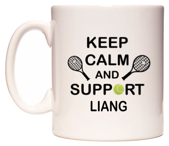 This mug features Keep Calm And Support Liang