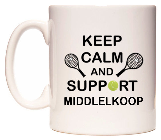 This mug features Keep Calm And Support Middelkoop