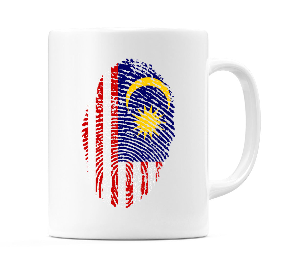 Malaysia Finger Print Flag Mug