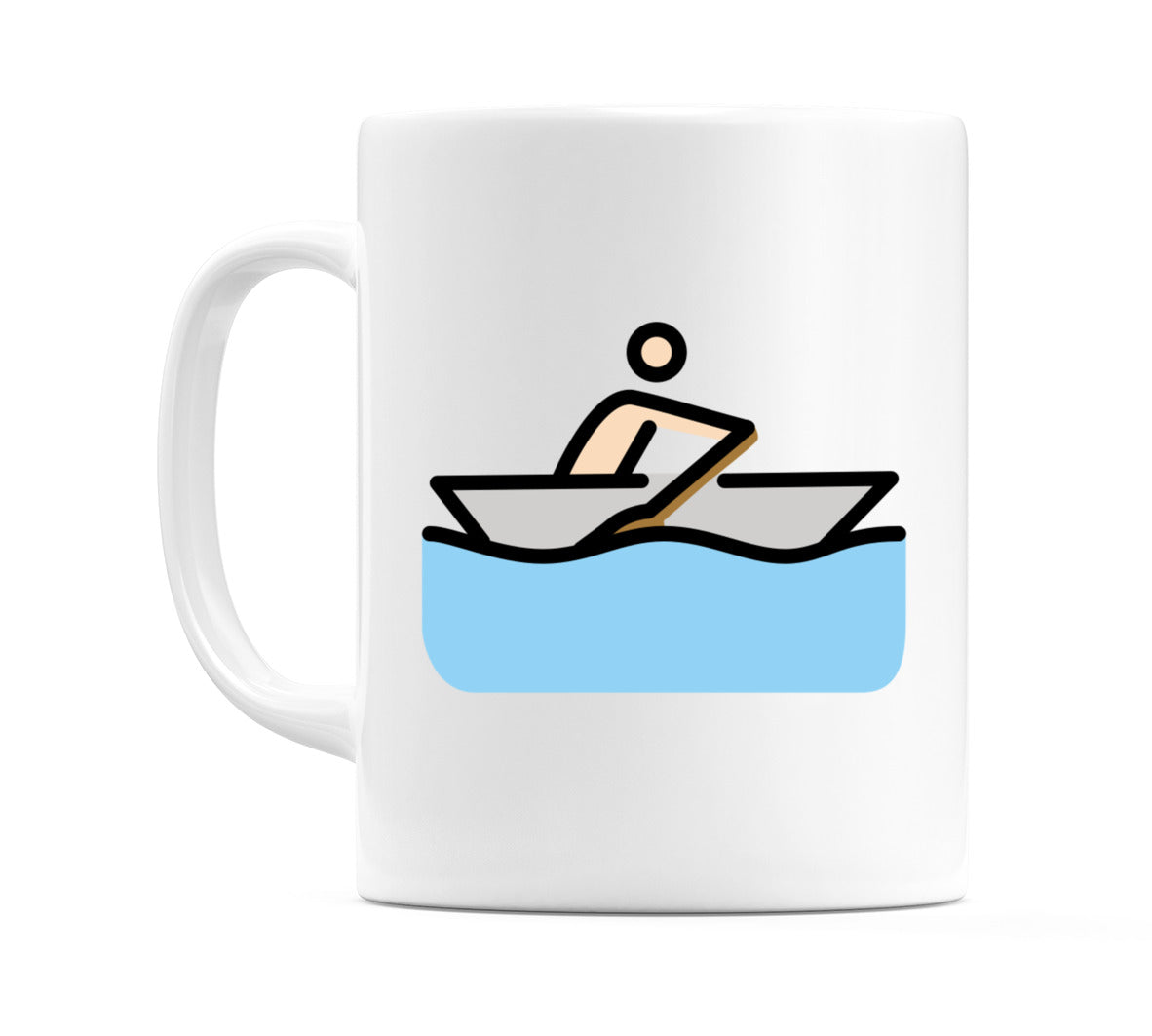 Person Rowing Boat: Light Skin Tone Emoji Mug