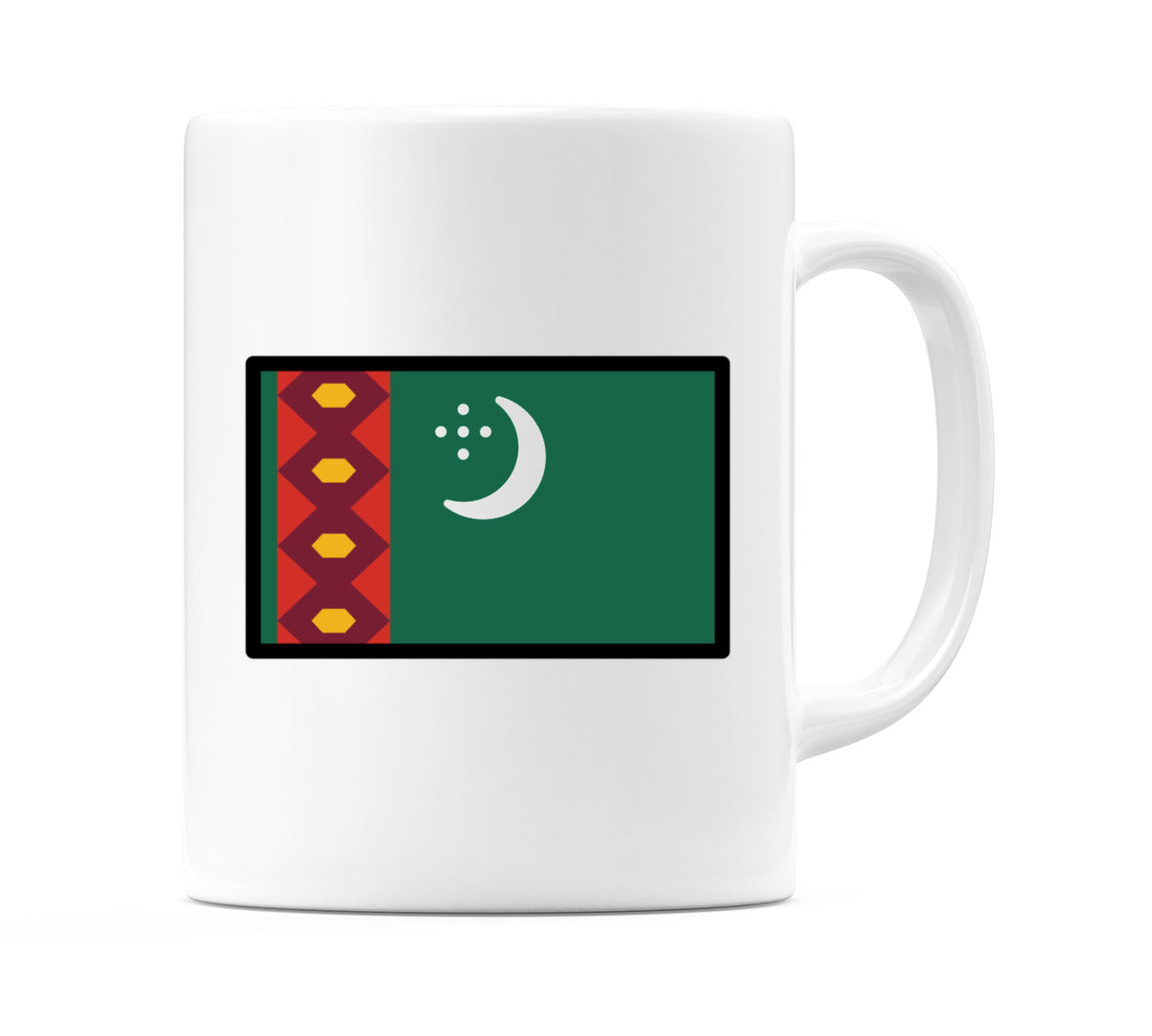 Turkmenistan Flag Emoji Mug
