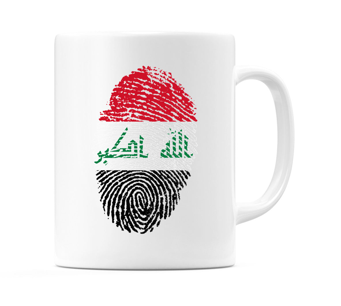 Iraq Finger Print Flag Mug