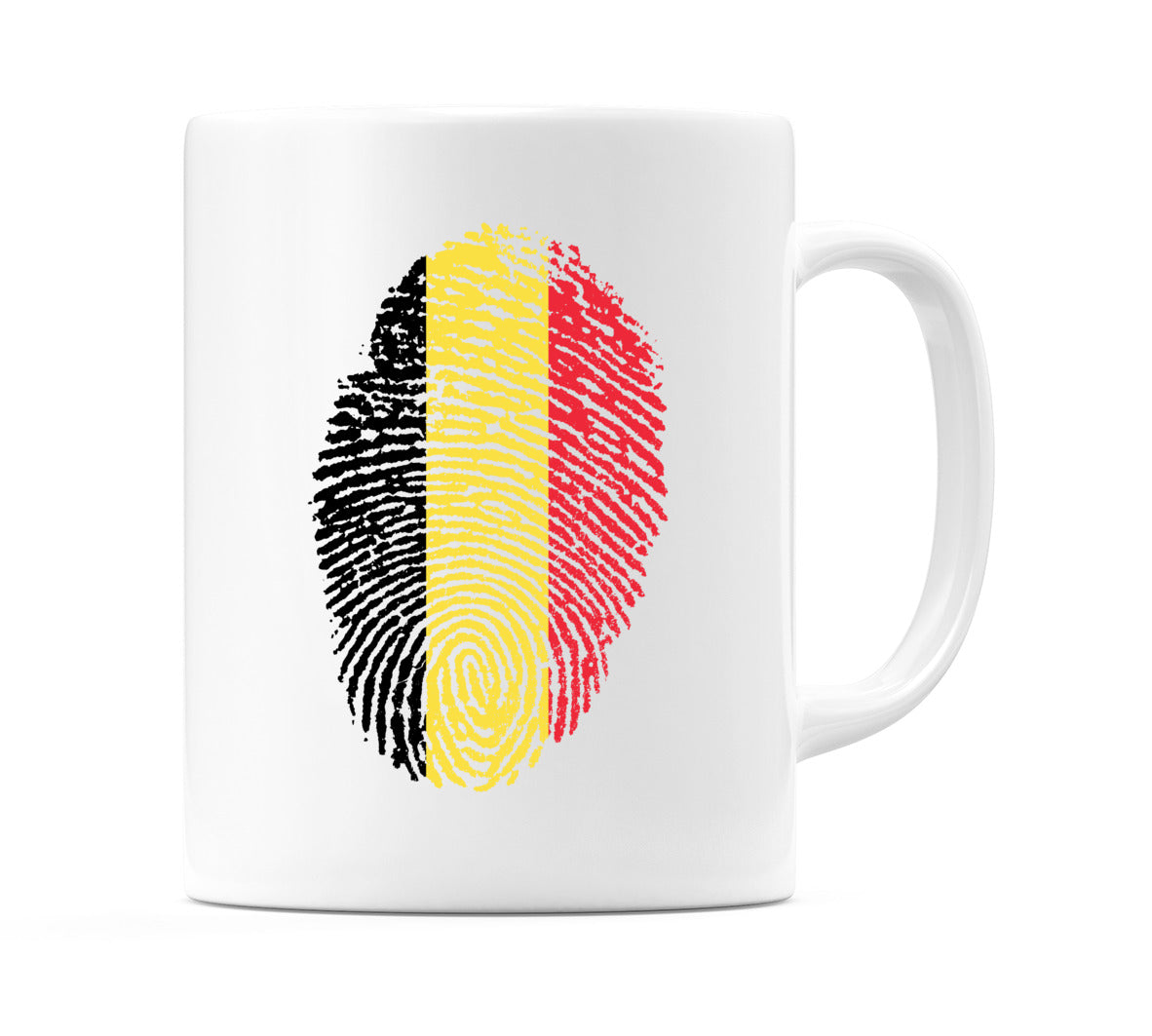 Belgium Finger Print Flag Mug
