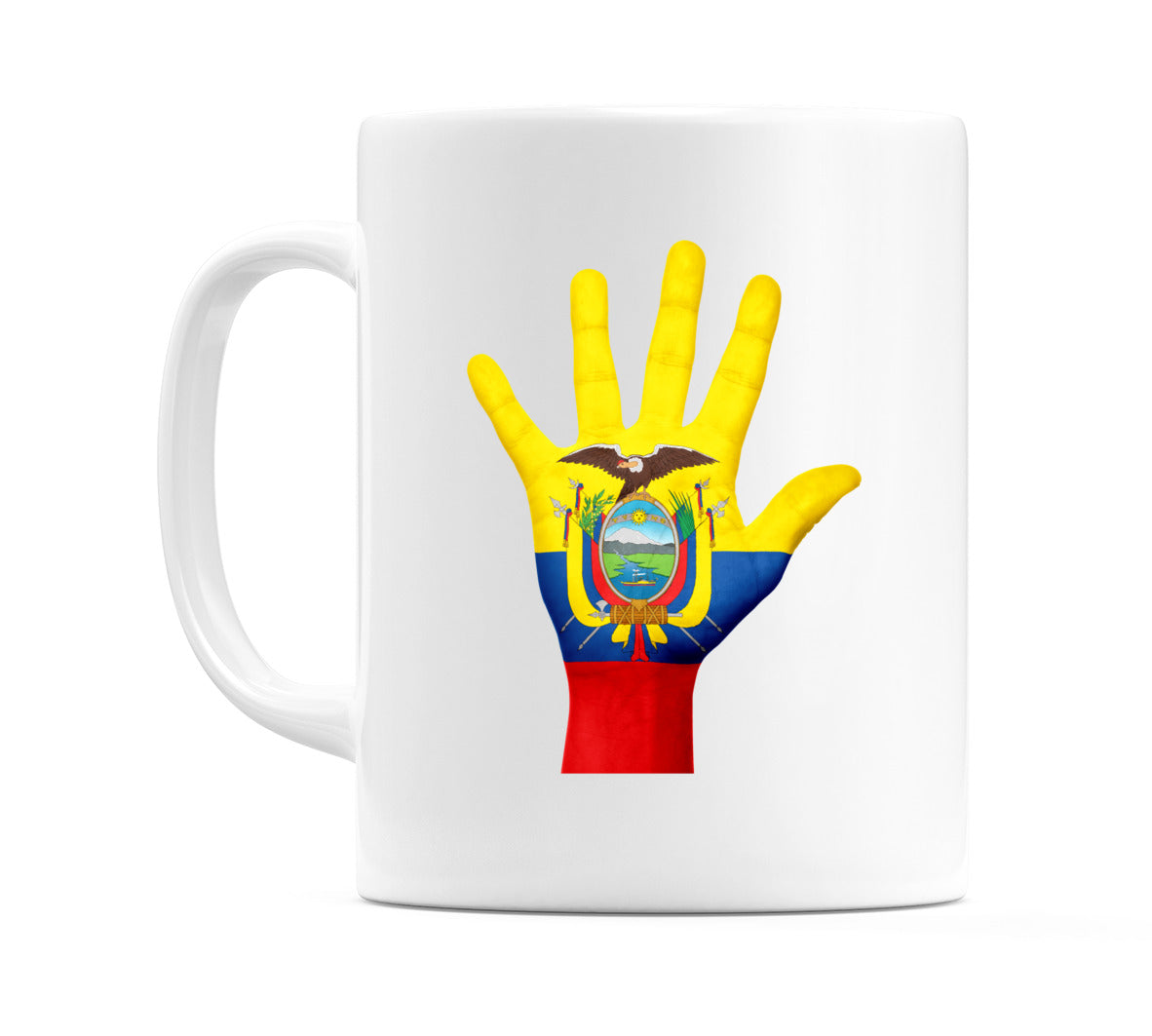 Ecuador Hand Flag Mug