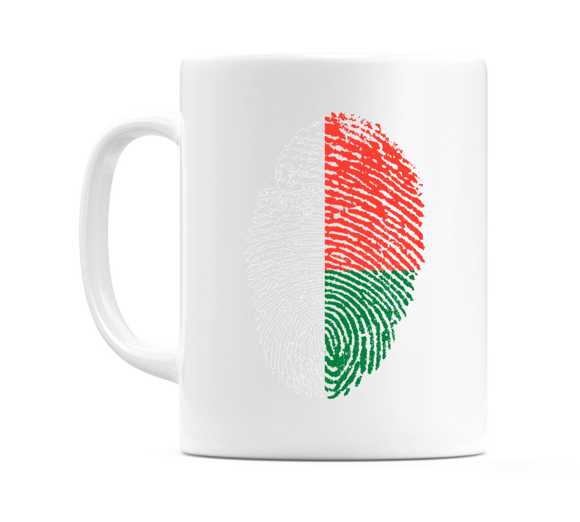 Madagascar Finger Print Flag Mug