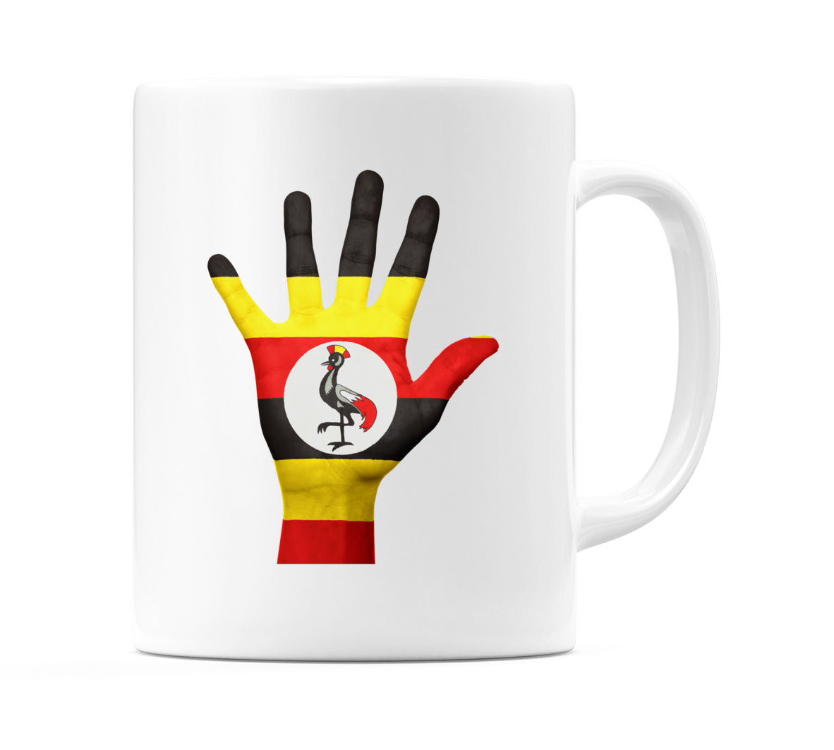 Uganda Hand Flag Mug