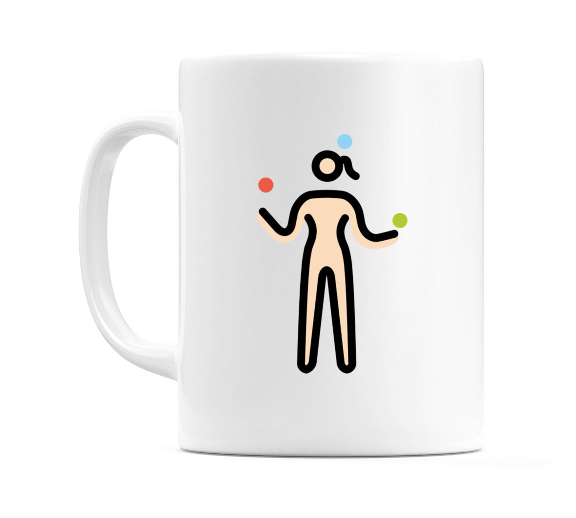 Female Juggling: Light Skin Tone Emoji Mug
