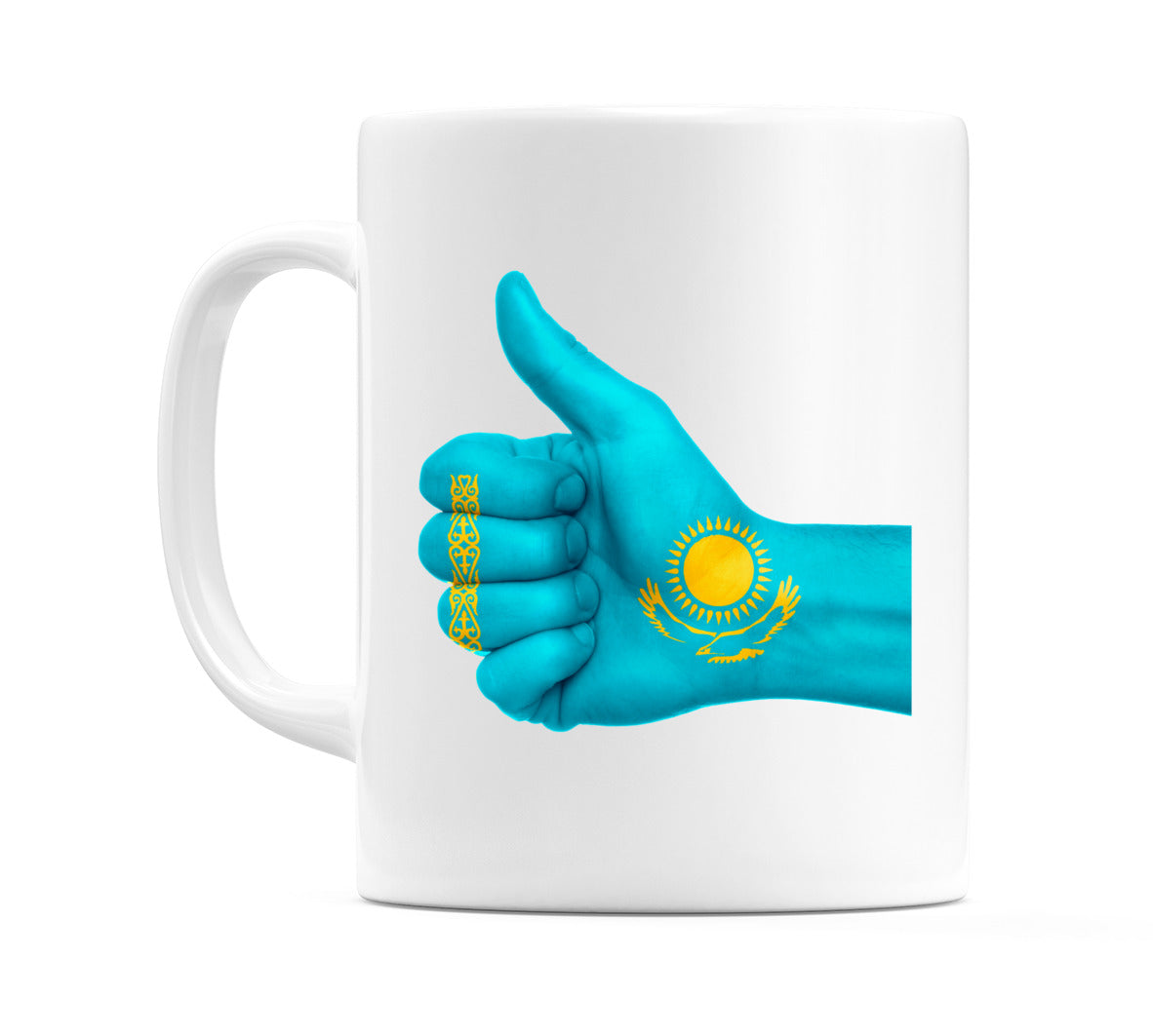 Kazakhstan Thumbs up Flag Mug