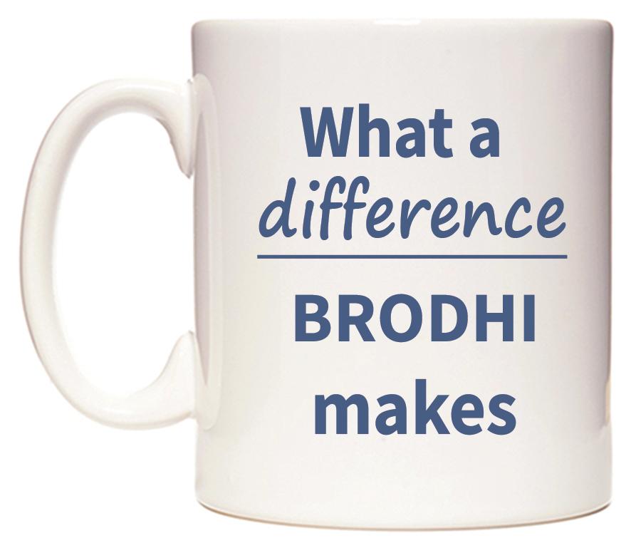 What a difference BRODHI makes Mug