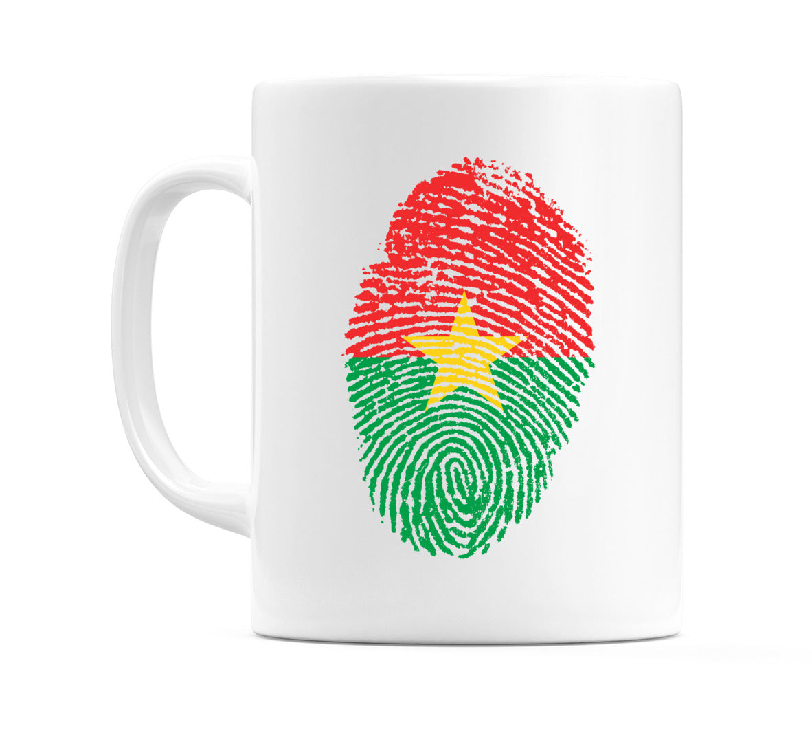 Burkina Faso Finger Print Flag Mug