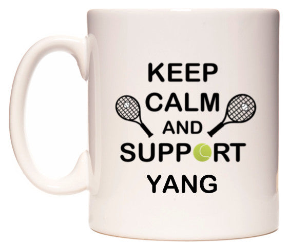 This mug features Keep Calm And Support Yang