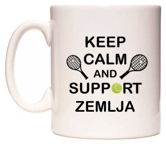 This mug features Keep Calm And Support Zemlja