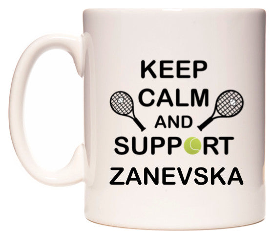 This mug features Keep Calm And Support Zanevska