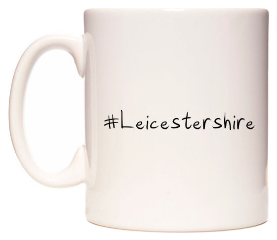 This mug features #Leicestershire