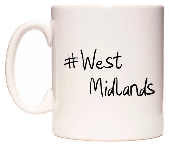 This mug features #West Midlands
