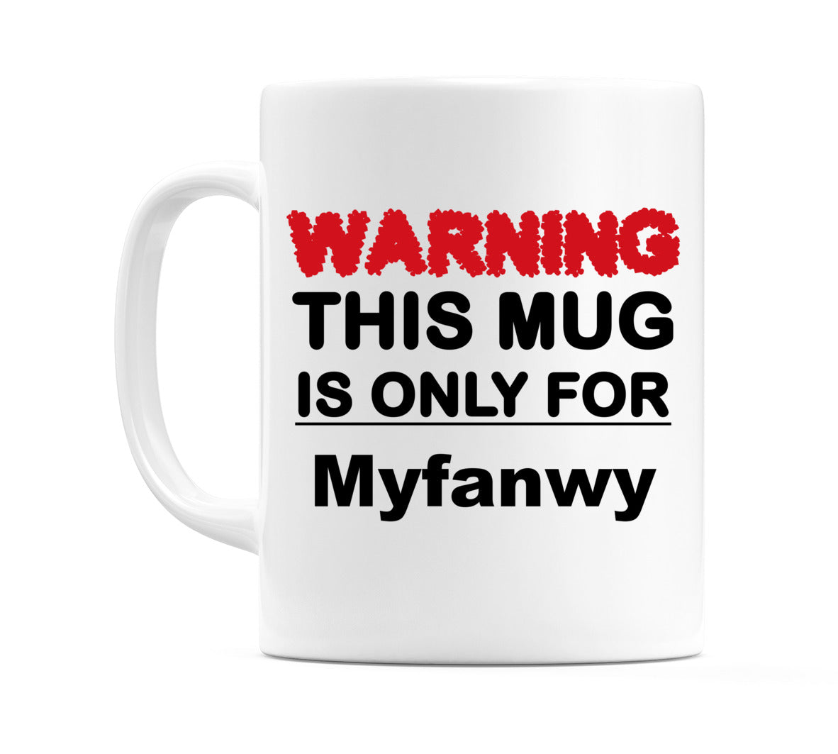 Warning This Mug is ONLY for Myfanwy Mug
