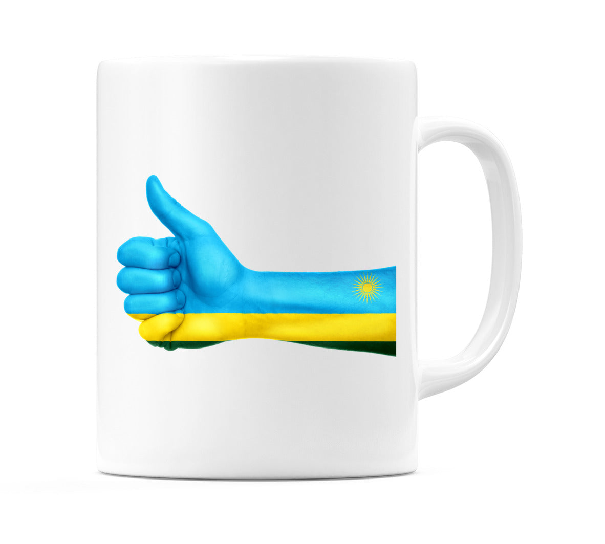 Rwanda Thumbs up Flag Mug