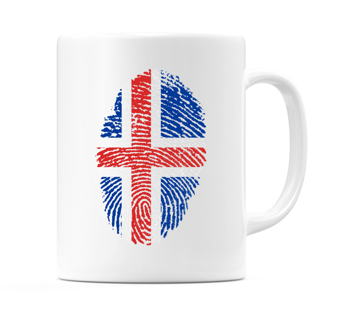 Iceland Finger Print Flag Mug
