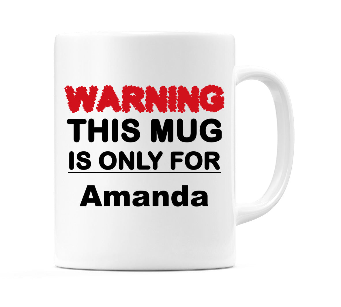 Warning This Mug is ONLY for Amanda Mug
