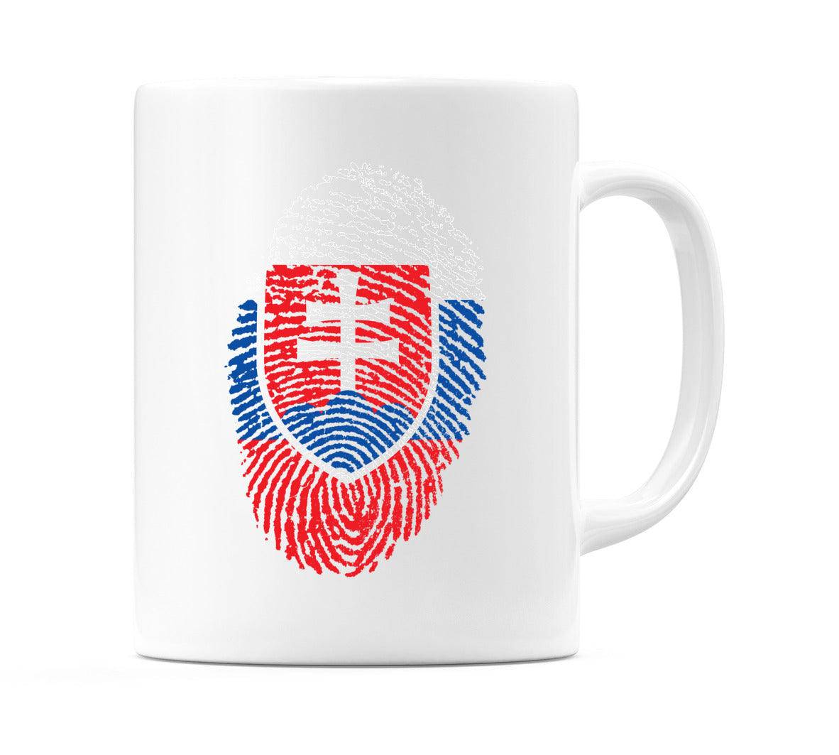 Slovakia Finger Print Flag Mug