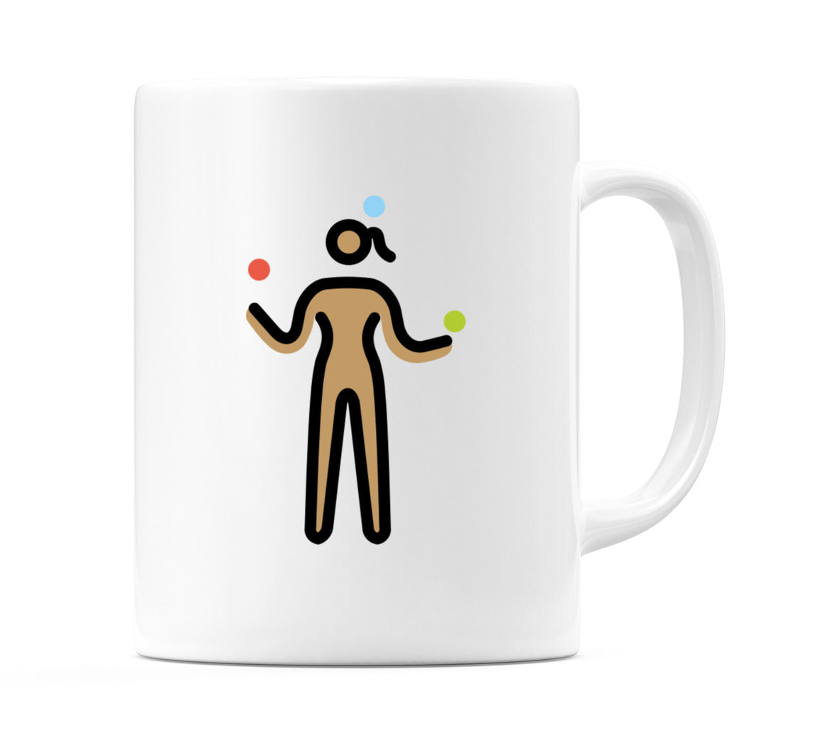 Female Juggling: Medium Skin Tone Emoji Mug